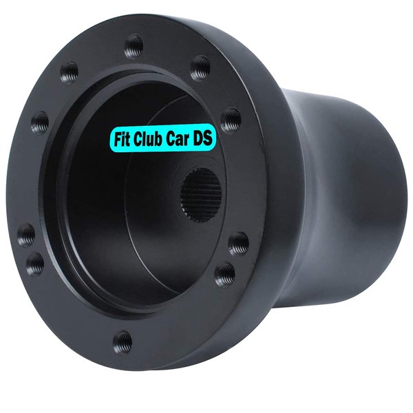 Club Car DS Golf Cart Steering Wheel Adapter Golf Steering Wheel Adapter for Club Car DS Golf Cart Mounting Adapter(Black)