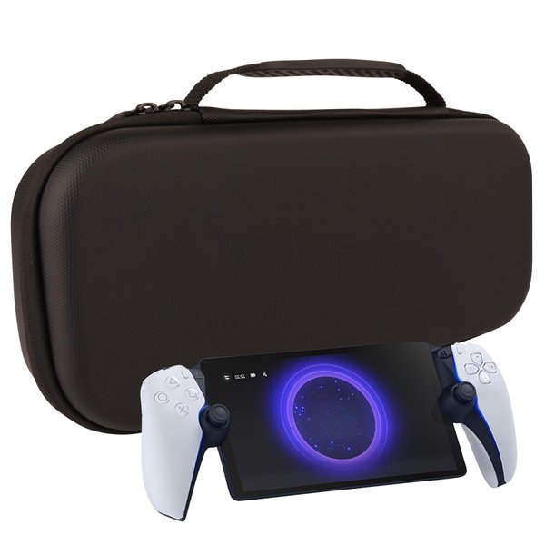 AINUO Hard Storage Carrying Case Compatible with Playstation 5 Portal Remote Player Handheld Game Console, Shockproof Anti-Scratch Travel Storage Case, PS Portal Protective Shell(Black)