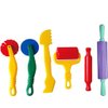 6 Pcs Clay Dough Tools Kit, Hanhan Clay Modelling Tool Kit Dough Rollers Molds Cutters Plastic Play Dough Tools Set for Children Ages 3 and up (Random Colors) (6pcs)