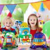 144 Pcs Transportation Party Favors Transportation Birthday Party Favors Transportation Vehicle Truck Stickers DIY Stickers Drawstring Bags Mini Notepads Keychain Button Pins Flexible Soft Pencil