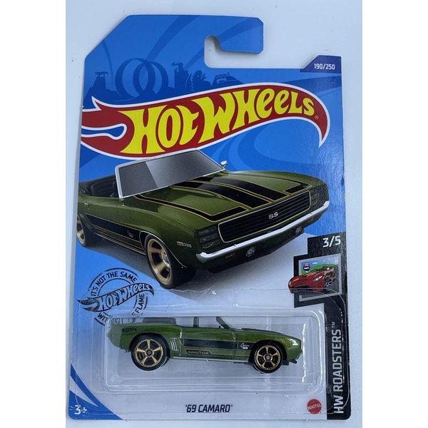 Hot Wheels - '69 Camaro - HW Roadster 3/5 [Green] #190/250