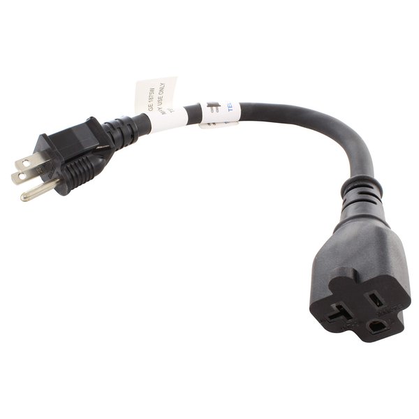 AC WORKS - 15 to 20Amp 125 Volt T-Blade Adapter (1PK-Flexible)
