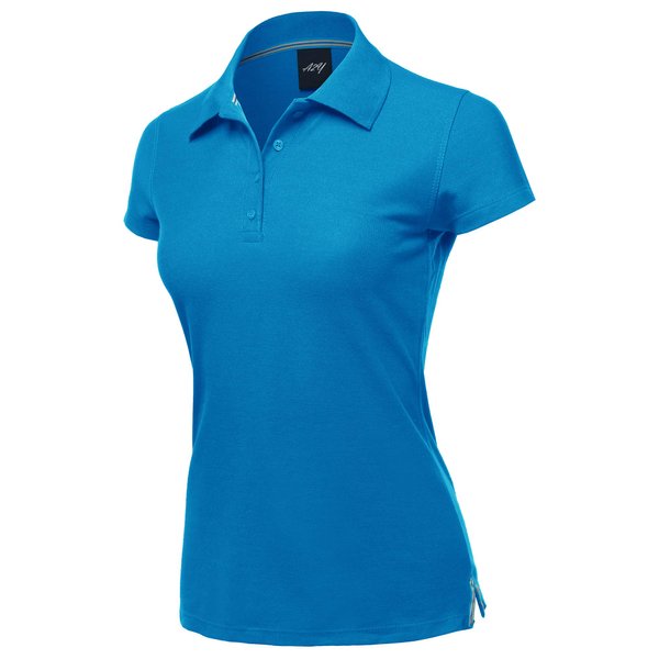 Casual 4-Button Junior-Fit PK Ring Spun Cotton Pique Polo Shirt Turquoise M
