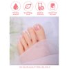 EBANKU Gel Toe Nail Stickers Cured Gel Nail Strips for Toes Gel Toenail Strips Nail Art Wraps Long-Lasting Toe Gel Nail Polish Wraps Gel Nail Art Stickers for Toes UV/LED Lamp Required (Gradient Pink)