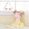 Gloveleya Baby Doll Baby Girl Gifts Plush Snuggle Dolls Soft Toys Yellow 16"