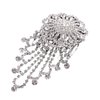 Fashion Trendy Crystal Designer Hair Comb for Women / (Silver-101)