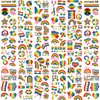 Pride Temporary Tattoos Rainbow Gay Tattoos Waterproof LGBT Transgender Flag/Heart/Flower Stickers Accessories for Pride Festivals Parades Party Favors(36 Sheets)