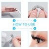 SUPERFINDINGS 48 Strands DIY Crafts Eyelashes Strips 6 Color Natural Fake Eyelashes Strips False Eyelashes Eye Make Up Accessory for Handicrafts Eyes Make Up DIY Making