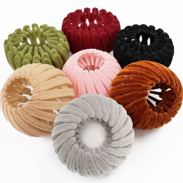 Sizobi 7Pcs Birds Nest Hair Clip, Hair Clips For Women,Expandable Hair Nest Clip Hair Accessories for Women and Girls,Hair Bun Maker,Hair Ponytail Holder for Thick/Thin Hair