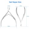 HIFAU 8PCS Premium Cuticle Nippers Pusher Manicure Tools Set, Professional Ingrown Toenail File, Cuticle Remover Trimmer Cutters Tool Gel Nail Art Kit, Stainless Steel, Travel, Gift