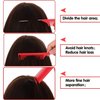 30 Pieces Parting Comb for Braids Hair Rat Tail Comb Steel Pin Rat Tail Carbon Fiber Heat Resistant Teasing Combs with Stainless Steel Pintail (Red)