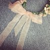 Bridal Flower Garland Artfen Headband Flower Crown Hair Wreath Halo Adjustable Ribbon Wedding Festivals Red Bean Paste