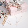 CIEHER 50th Birthday Decorations for Women 50th Birthday Headband 50 Birthday Tiara 50th Birthday Gifts Women