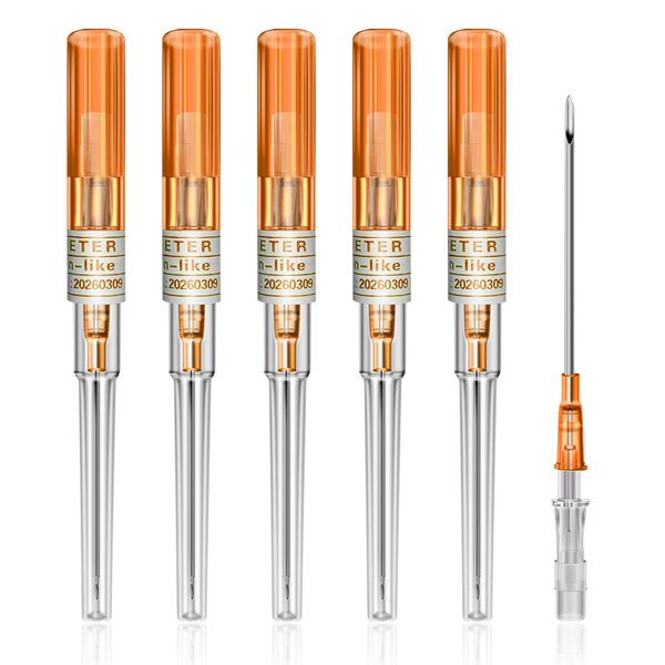 combofix Catheter Piercing Needles 6pcs 14G Gauge Piercing Needles IV Catheter Needles for Ear Nose Belly Navel Nipple Piercing Disposable Piercing Needles for Piercing Kit…