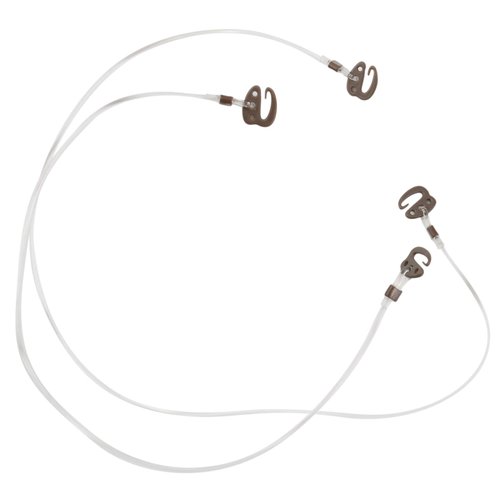 Full Shine Dark Brown Stickable Clips for Wire Hair Extensions with 2 Invisible Fishing Line Elastic Wire 20cm and 25cm Removable Clips