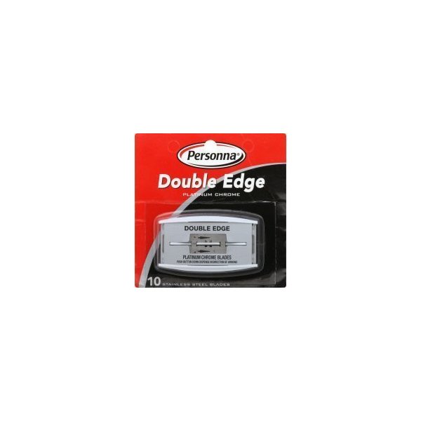 Personna Platinum Stainless Steel Double Edge Razor Blades 10 Blades Per Package