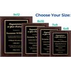 Customized Retirement Plaque Award – Laser Engraved Personalized Gift – Choose Your Size – Customize Now! (9x12)