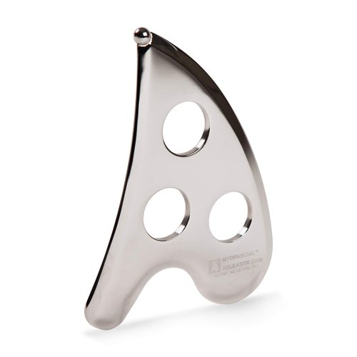 Myofascial Releaser The Original Tool with User Guidebook - Physical Therapy Tools for Self Myofascial Release and Pain Relief - Stainless Steel IAFM IASTM Gua Sha Fascia Scraping Blading