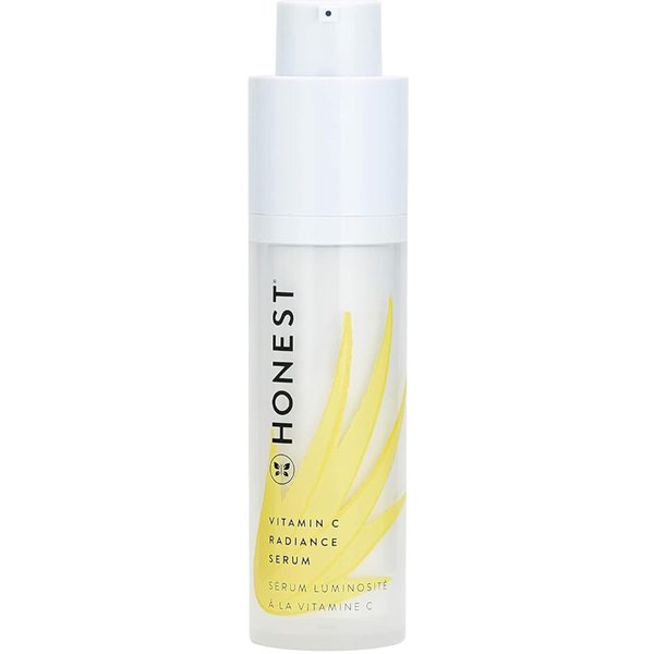 Honest Beauty Vitamin C Radiance Brightening Serum | Improves Skin Tone + Complexion | Vitamin C, Pearl, Hyaluronic Acid | EWG Verified + Cruelty Free | 1 fl oz