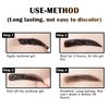 LSxia 2 Pcs Peel Off Tattoo Eyebrow Gel Set, Natural Color Eye-Brow Gel Long-Lasting Waterproof Eyebrow Tattoo, Easy Peel Off Eyebrow Brow Tattoo Makeup -Up To 3 Days (Brown)