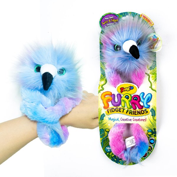 Tangle Furry Fidget Friends - New! Skye The Flamingo - Plush Tangle Fidget Toy - Magical, Creative Creatures from The Tanglonia Universe - Take Your Furry Fidget Friend with You Everywhere!