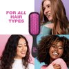 The Knot Dr. hair brush by Conair - Detangling hair brush - Travel Brush - wet brush - Removes Knots and Tangles in wet or dry hair- Pink