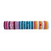 L. Erickson Grab & Go Pony - Caribbean - 8 Pack Ponytail Holder Hair Ties - Blue Mix