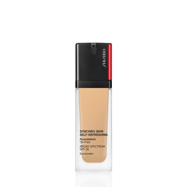 Shiseido Synchro Skin Self-Refreshing Foundation SPF 30, 330 Bamboo - Medium, Buildable Coverage + 24-Hour Wear - Waterproof & Transfer Resistant - Non-Comedogenic