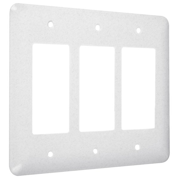 TayMac WRTW-RRR Metal Wallplate, Maxi/Princess, White