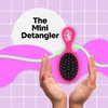 Wet Brush Mini Detangler Hair Brush, Pink - Detangling Travel Hair Brush - Ultra-Soft IntelliFlex Bristles Glide Through Tangles with Ease - Pain-Free - All Hair Types