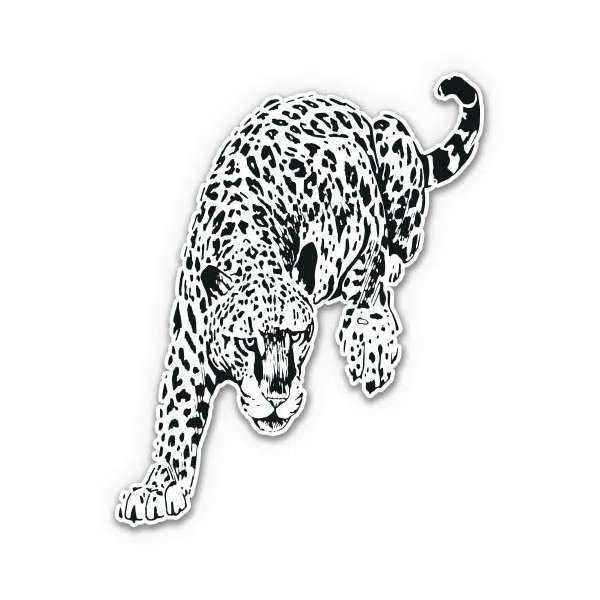 Jaguar - 12" Vinyl Sticker Waterproof Decal