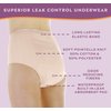 Wearever Women's Incontinence Underwear for Bladder Control with Super Absorbency - Reusable & Washable Leak Proof Underwear for Women - (Pack of 3) (Beige) (1X) (Fits Hip 43-44")