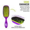 Wet Brush Shine Enhancer Paddle Brush, Marble Silver - Hair Detangler Brush with Ultra Soft Bristles, Infused With Natural Argan Oil, Shiny Detangle & Smooth Hair, Wet or Dry, For All Hair Types