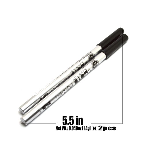 Jcat Beauty 2pcs x MOE102 Platinum MOTD Slide on Pencil Eyeliner Crayons Eye Liner + Free Zipper Bag