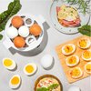 AROMA® Overly Easy Egg Cooker, Steamer, and Electric Egg Poacher | XL Capacity Egg Steamer Fits 7 Eggs