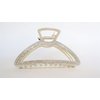 Generic Art deco gold metal round crystal hair claw clip