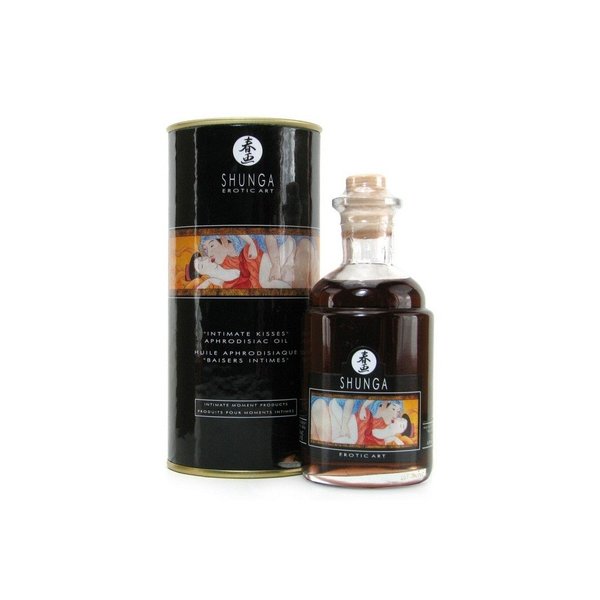 Shunga Aphrodisiac Oil, Chocolate, 3.5-Ounce Bottle