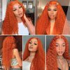 18 20 22 Inch Ginger Orange Bundles Color 350 Curly Wave Human Hair Bundles Ginger Bundles Human Hair Orange Kinky Curly Bundles Remy Hair Color 350 Bundles