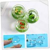 25 Pcs Doll House Fish Tank Desktop Accessories Toys Miniature Glass Ornaments Miniature Model Glass Miniature Accessories Toys Simulated Fish Bowls