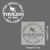 Novelty Dog Sign Waggy Tail Tavern, Eat Drink Have a Ball Reusable Craft Stencil/Template. (Small 7 X 7 inch (Image Dimensions 6 X 6))