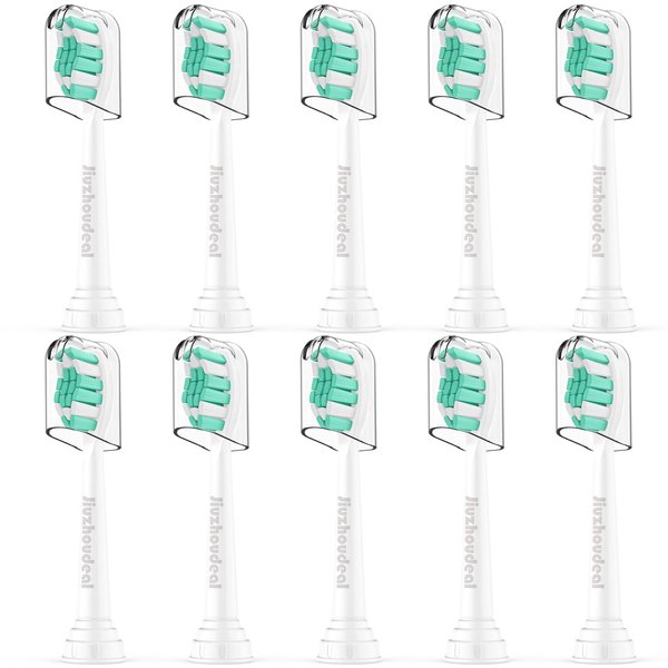 Replacement Toothbrush Heads Compatible with Philips Sonicare: Electric Brush Heads for Sonicare C2 Plaque Control ProtectiveClean 4100 5100 6100 Toothbrush HX9023, 10-Pack