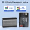 2-Pack LP-E6NH / LP-E6 Battery and LED Dual Charger Set, forCanon EOS R R5 R6 R7 5D Mark II III and IV 90D 70D 5Ds 6D 5Ds 80D 7D 60D 5Ds MKii, MKii MKiii MKiv 5D4 Digital Camera Battery