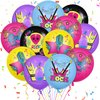 50Pcs Rock and Roll Music Balloons Hip Hop Party Decorations 12 inch Latex Balloons for Rock Music Theme Party Decor Music Guitar Balloons for Men Women 80's 90's Birthday Rock Star Party Supplies