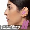Water Gear Silicone Ear Plugs - Swimming Putty Ear Plugs - Soft Moldable Protection from Water and Shooting Noise (Pink)