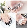 noirwhite Black White Gel Nail Polish, 2Pcs 15ml Gel Polish Set, Soak Off UV LED Nail Gel Polish Long Lasting Nail Art Starter Manicure Salon DIY at Home Design Decorations Nail Art Design