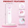 O'ANTOO Cat Toy - Dog Toy | Wall Image Projector | Indoor Interactive Cat Toy with 5 Different Designs | Ideal for Dog, Cat, Kitten, Puppy (White)
