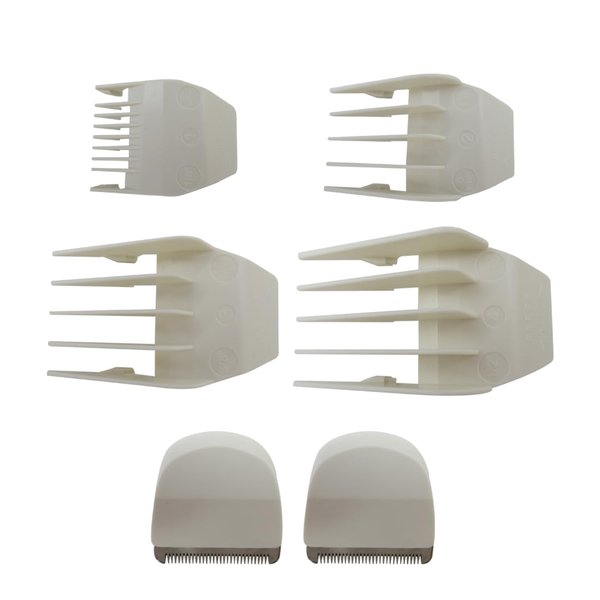 2024 Upgraded 2-Pack Replacement Clipper/Trimmer Snap On Blades #2068-300 for Wahl Professional Peanut Hair Clipper, with 4x Comb
