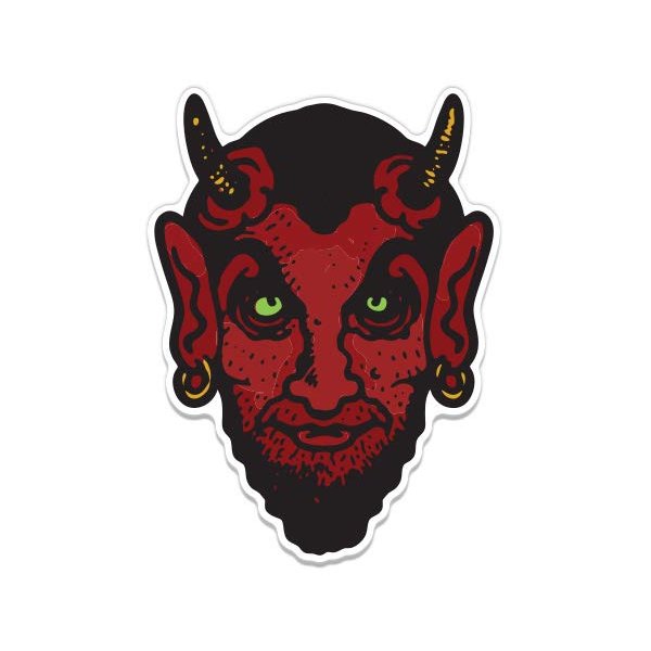 GT Graphics Satan - 8" Vinyl Sticker - for Car Laptop I-Pad - Waterproof Decal