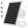 7W Solar Panel for Ring Camera, IP65 Waterproof Ring Solar Charger Compatible with Ring Stick Up Cam Battery, Ring Spotlight Cam Plus/Pro, Type-C Ring Solar Panel with DC Port Charger