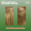 Clairol Natural Instincts Demi-Permanent Hair Dye, 8A Medium Cool Blonde Hair Color, Pack of 3